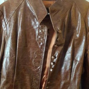 Leather Jacket worn once no tags